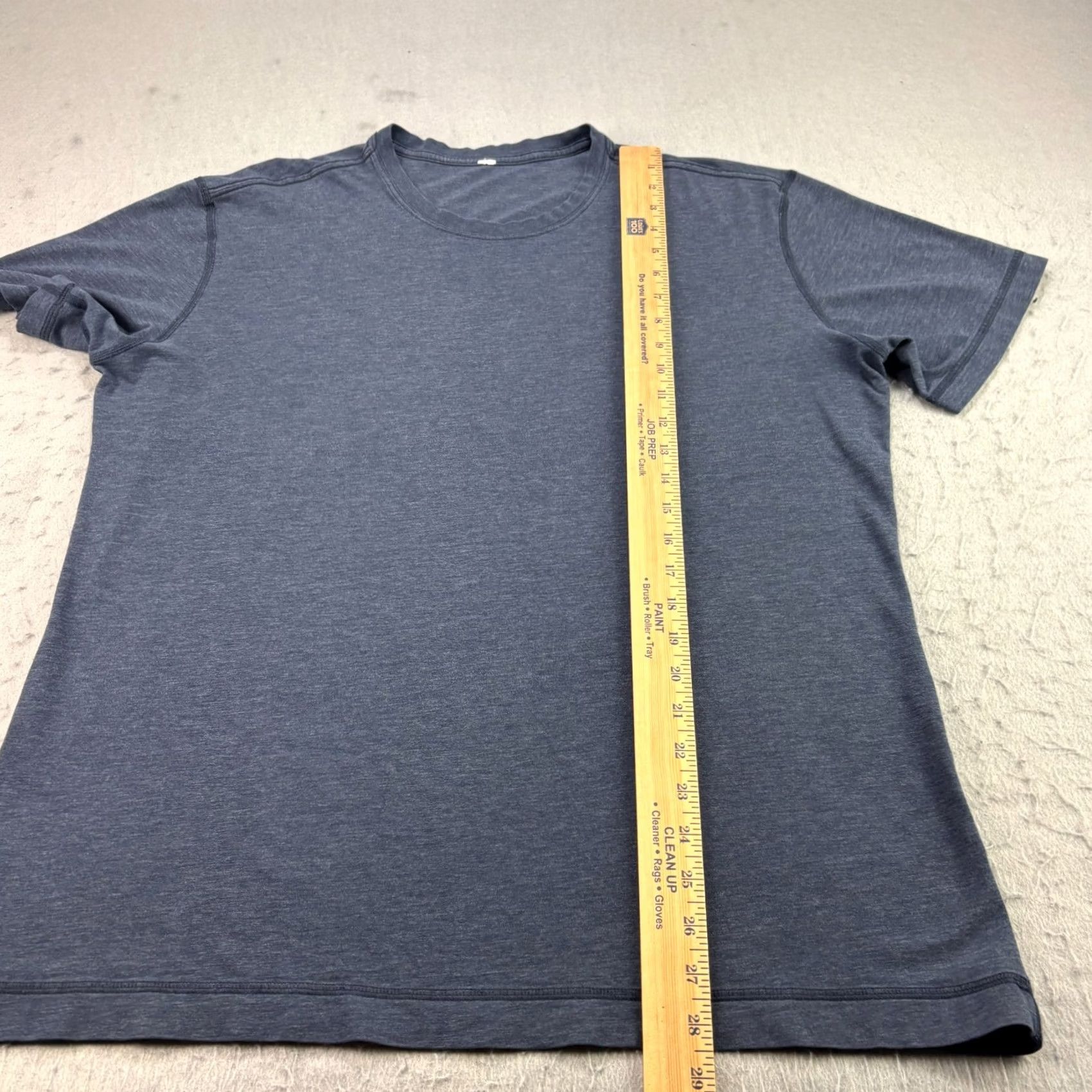 Lululemon Lululemon Commission Shirt Mens XL Blue Crew Neck Slim Fit Athleisure Shirt XL Blue Slimming Logo Activewear Casual Mens Size US XL / EU 56 / 4 - 3 Thumbnail