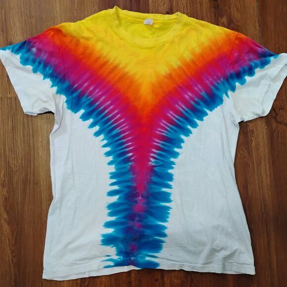 Hanes Vintage 80s Tie Dye T-Shirt Size US XL / EU 56 / 4 - 2 Thumbnail