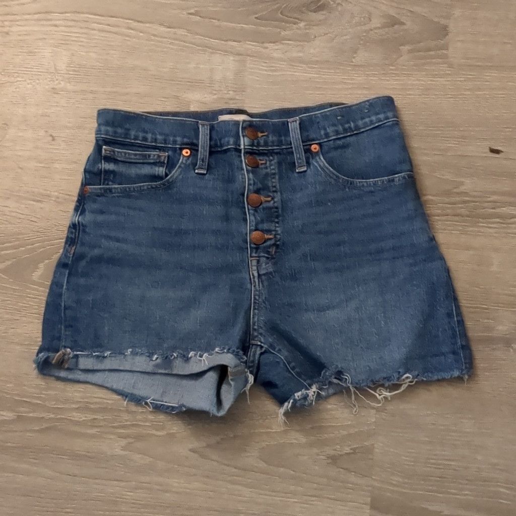 Madewell Madewell 4 button high rise denim shorts size 29 Size 30" / US 8 / IT 44 - 1 Thumbnail