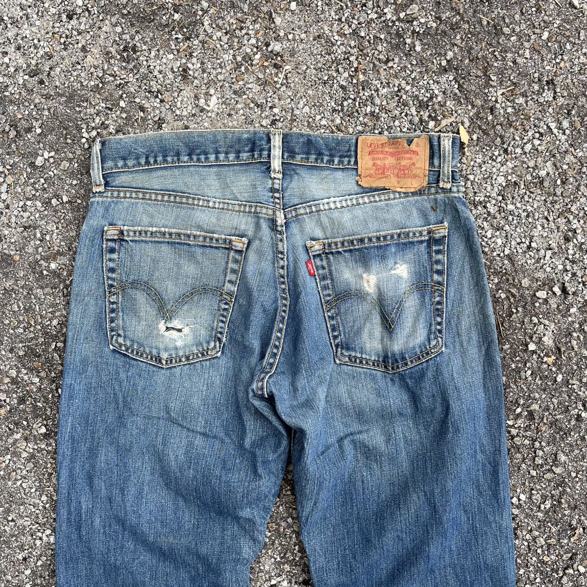Levi's Vintage Levis 527 Flare Bootcut Bell Bottom Jeans Distressed Size US 32 / EU 48 - 15 Thumbnail