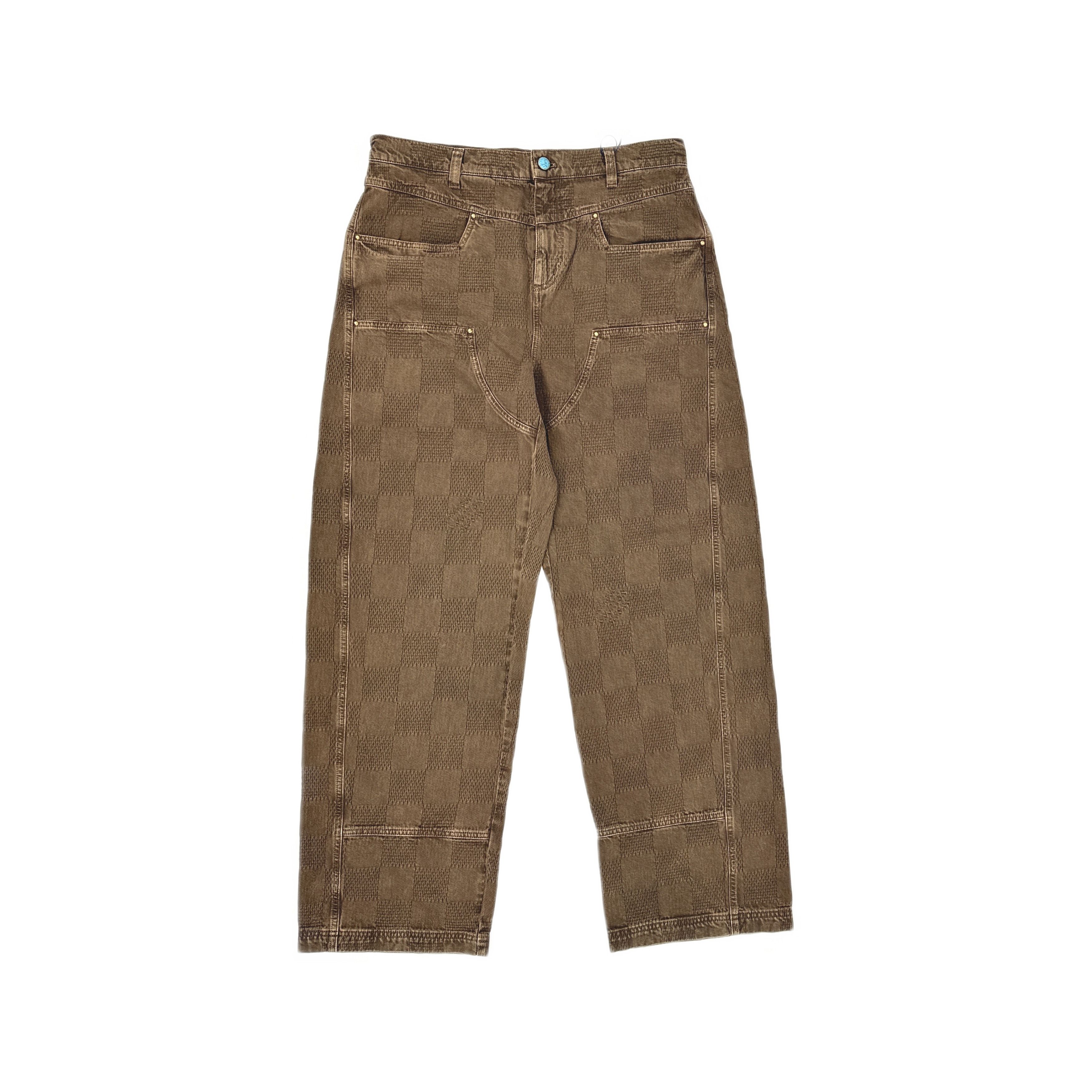 Louis Vuitton Louis Vuitton x Timberland Damier Denim Pants 34 Size US 34 / EU 50 - 1 Thumbnail