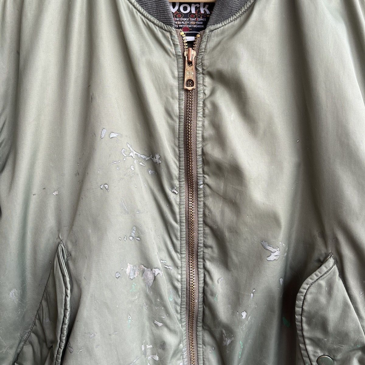 Toyo Enterprises VINTAGE DISTRESSED BOMBER WAKU WAKU WORK TOYO ENTERPRISE Size US L / EU 52-54 / 3 - 10 Thumbnail