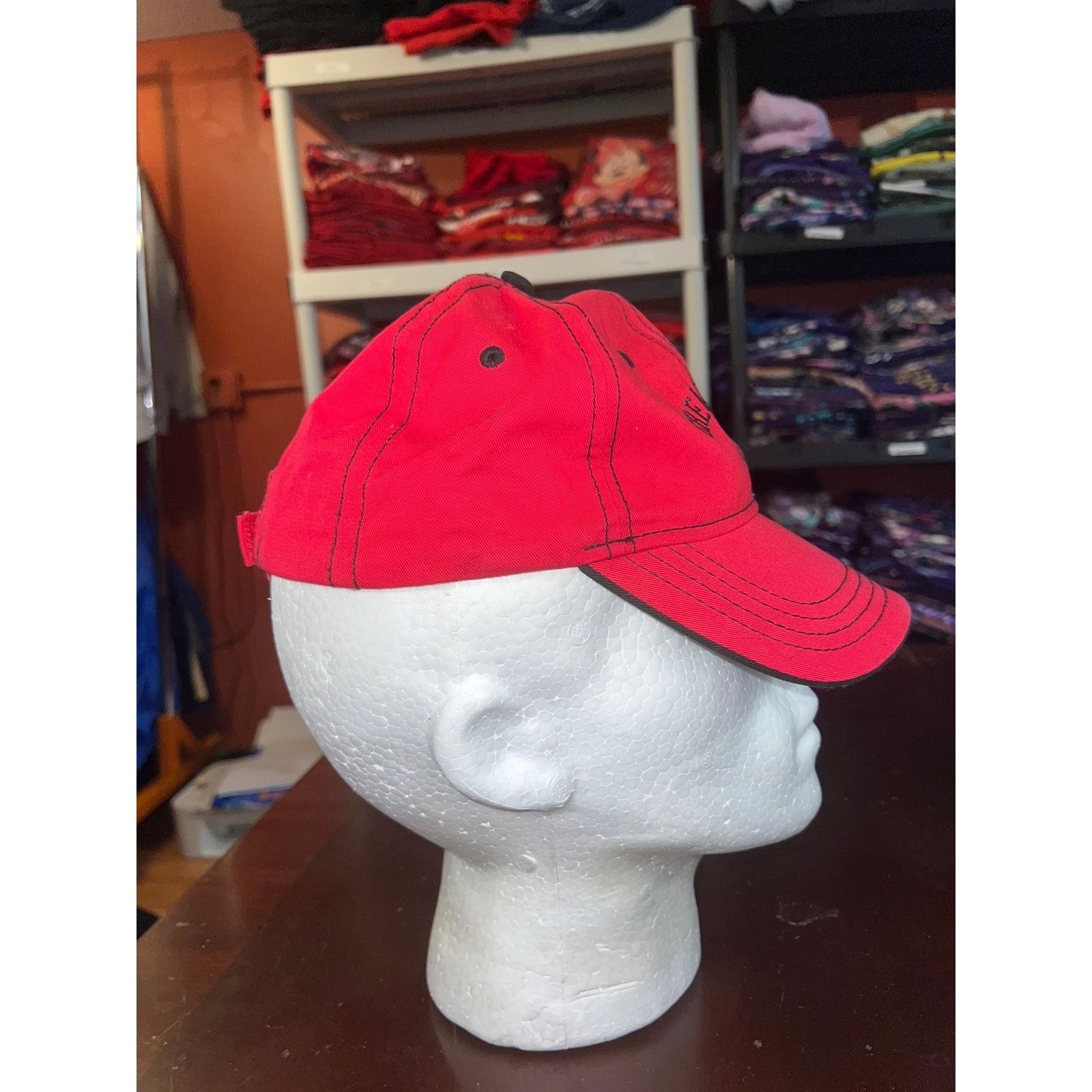 Vintage Great Lakes Hat Momentum Outfitters Red Graphic Cap Headwear Size ONE SIZE - 5 Thumbnail