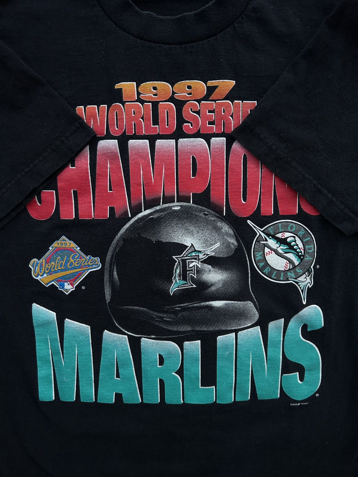 Vintage 1997 Marlins Champions tee Size US XL / EU 56 / 4 - 2 Thumbnail