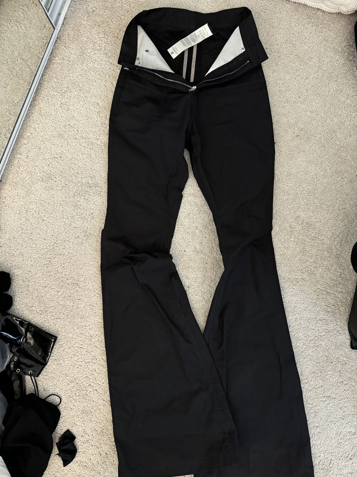 Rick Owens Rick Owen high waist bolan bootcut jeans Size 25" / US 0 / IT 36 - 3 Thumbnail