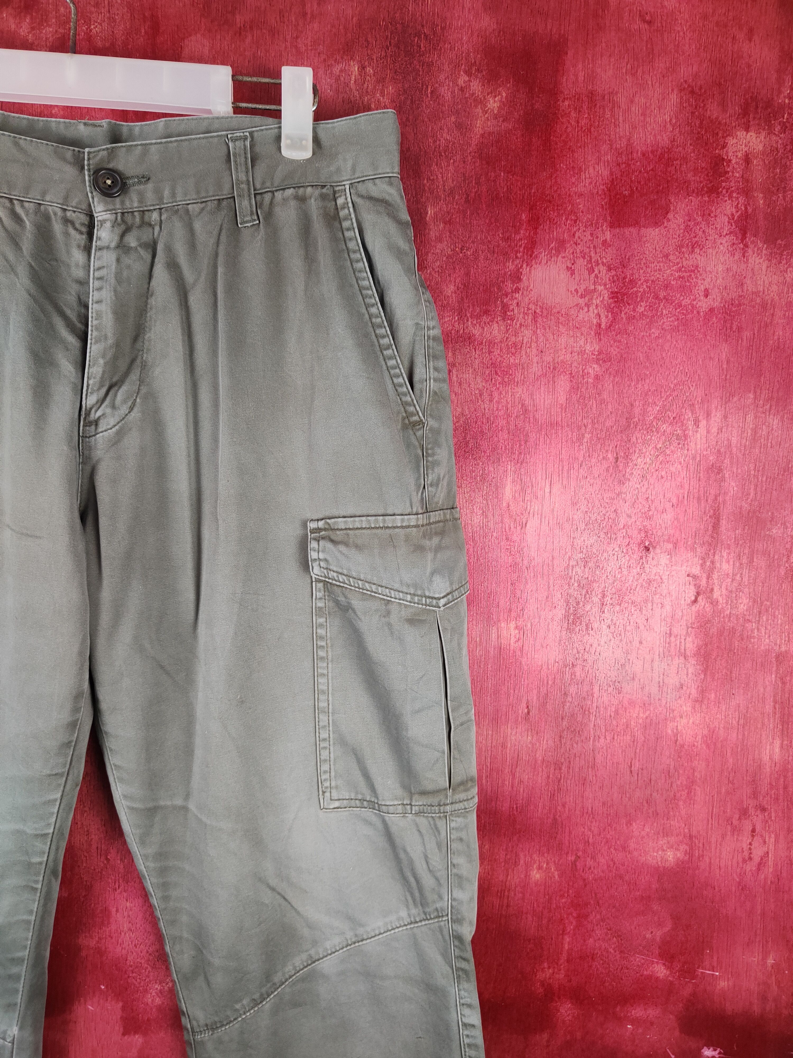 Japanese Brand Japanese Olive Multipocket Faded Cargo Pants N#S001 Size US 32 / EU 48 - 5 Thumbnail