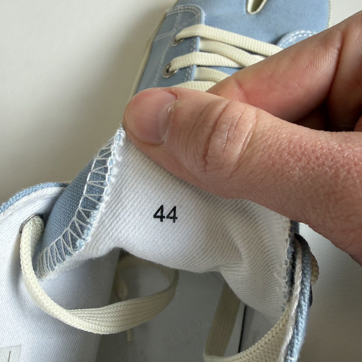 Maison Margiela Light Blue High Top Tabi Sneakers Size US 11 / EU 44 - 7 Thumbnail