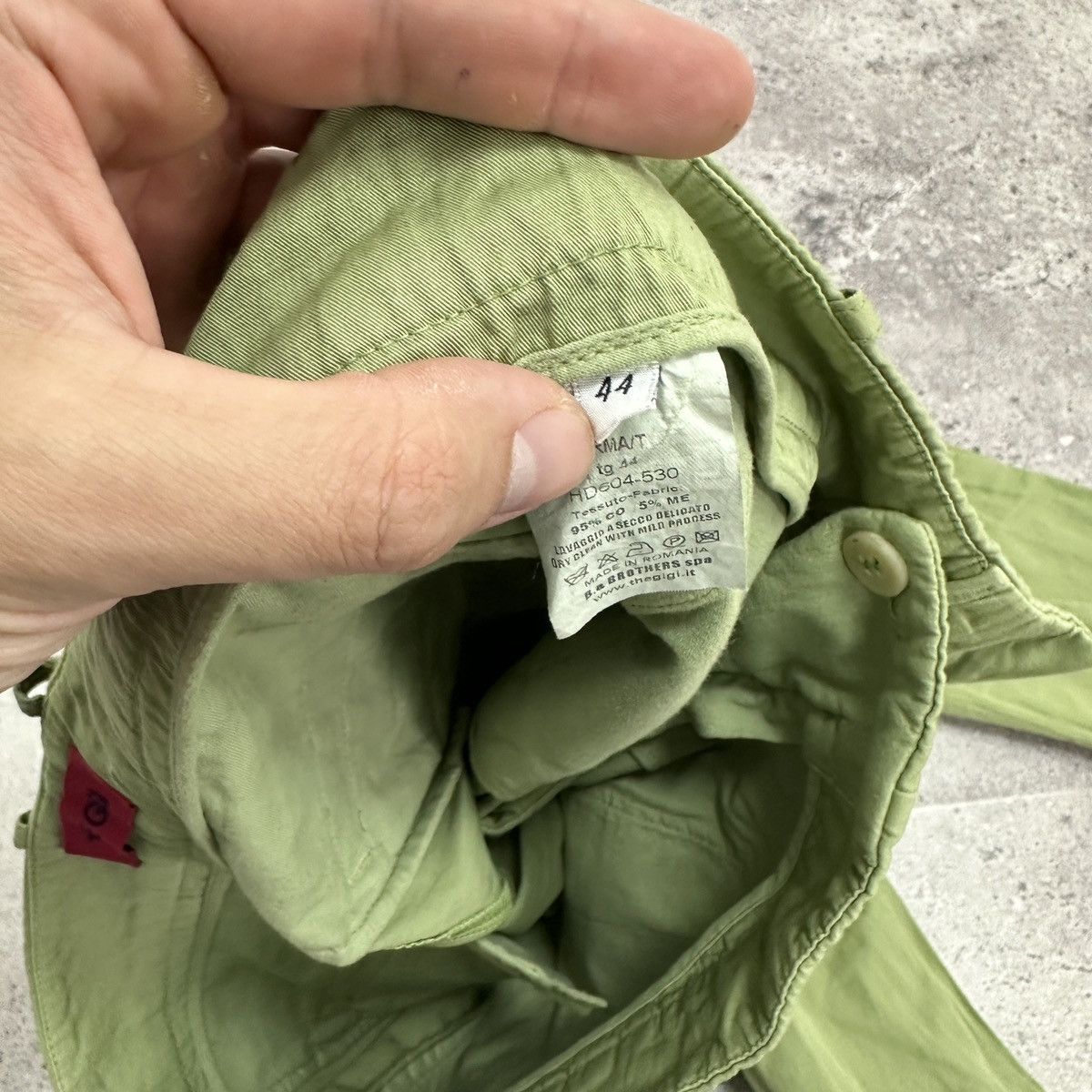 Vintage Vintage 00s The Gigi Italy straight olive pants baggy y2k Size 30" / US 8 / IT 44 - 10 Thumbnail