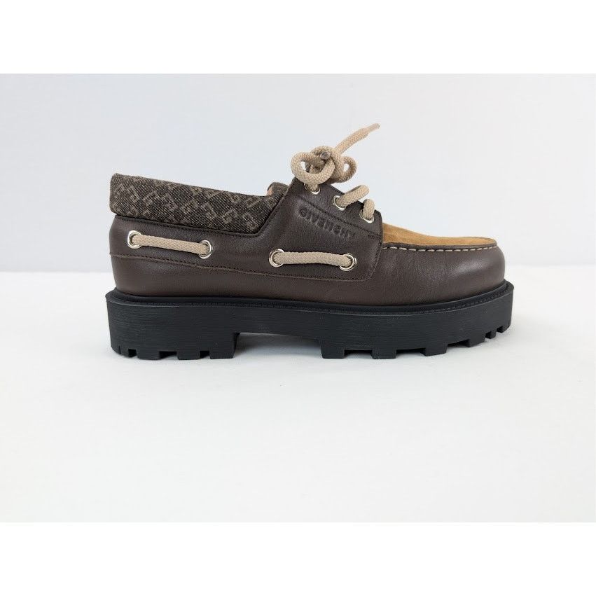 Givenchy o1rshd1 Storm Leather Boat Boots in Chocolate Size US 8 / EU 41 - 4 Thumbnail