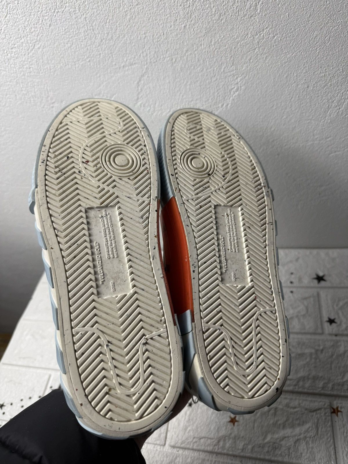 Off-White Off-White Low Vulcanized Canvas White/Blue US7 UK6.5 EUR41 Size US 7 / EU 40 - 10 Thumbnail