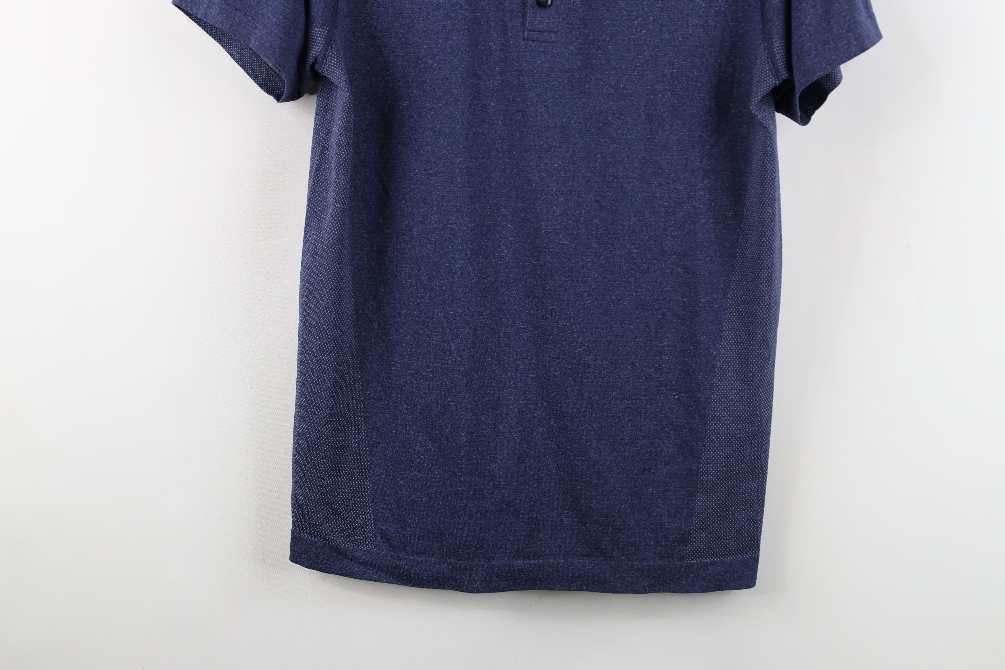 Lululemon Lululemon Vent Tech Short Sleeve Henley T-Shirt Heather Blue Size US S / EU 44-46 / 1 - 3 Thumbnail