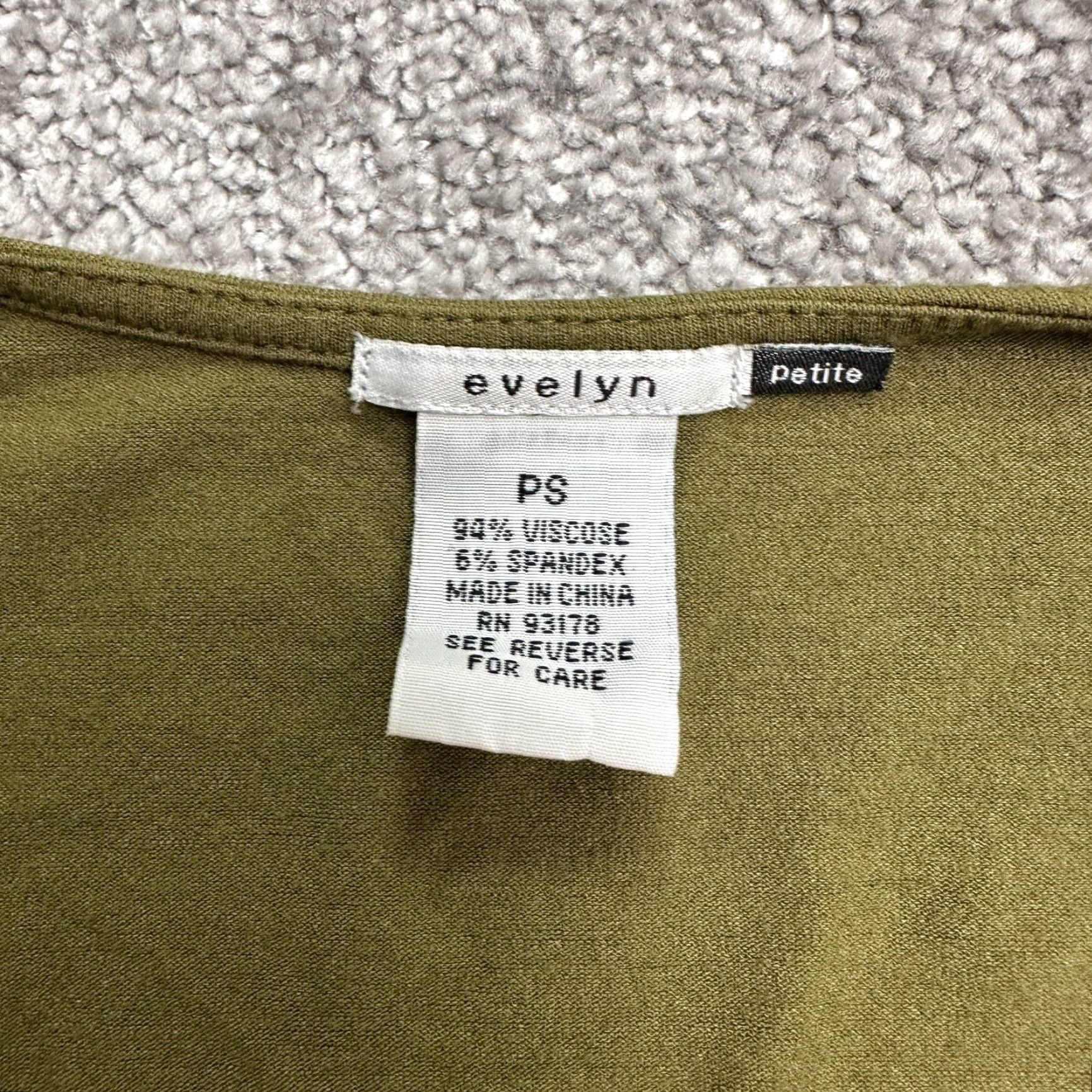 Eleventy Eleven Petite Wrap Top Blouse Womens PS Green V-Neck Short Sleeve Casual Stretch Size S / US 4 / IT 40 - 3 Thumbnail