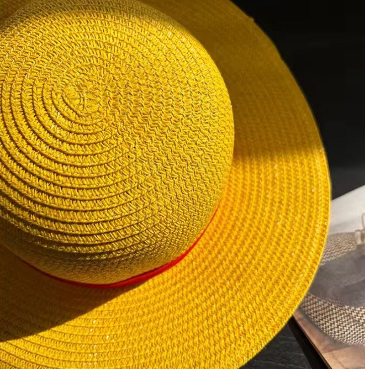 Japanese Brand Yellow Straw Hat Size ONE SIZE - 4 Thumbnail