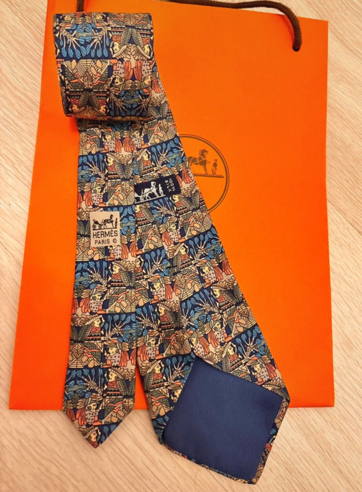 Hermes × Vintage Hermes silk tie Size ONE SIZE - 1 Thumbnail