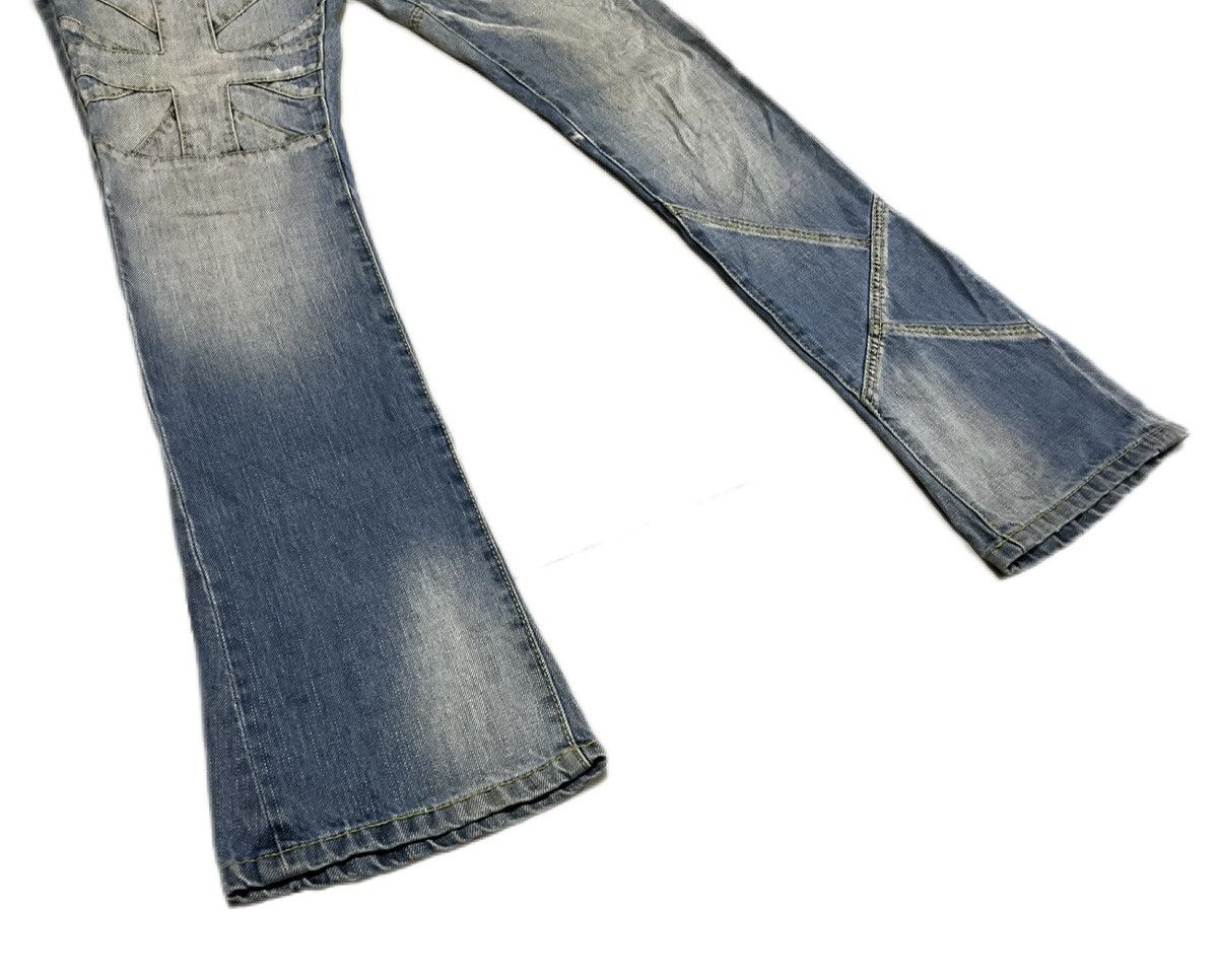 If Six Was Nine 🔥Sick Y2K Nicole Club For Men Flared Denim UK Flag Size US 30 / EU 46 - 6 Thumbnail