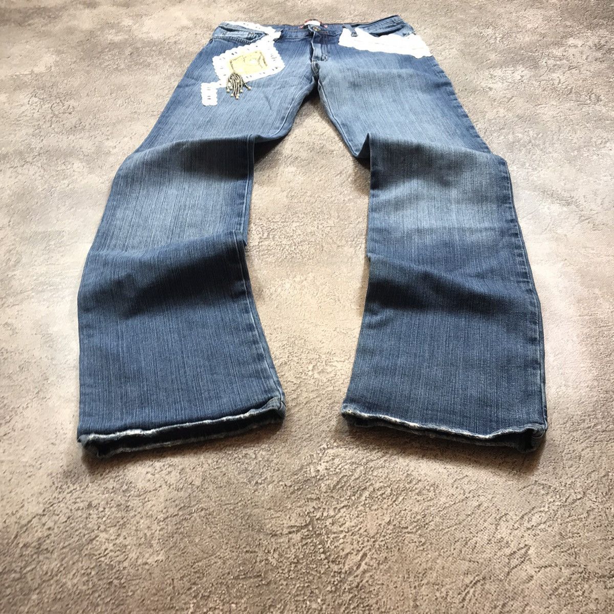 Vintage Vintage 90s Faded Distressed Baggy Jeans Skate Streetwear 27 Size 27" / US 4 / IT 40 - 2 Thumbnail