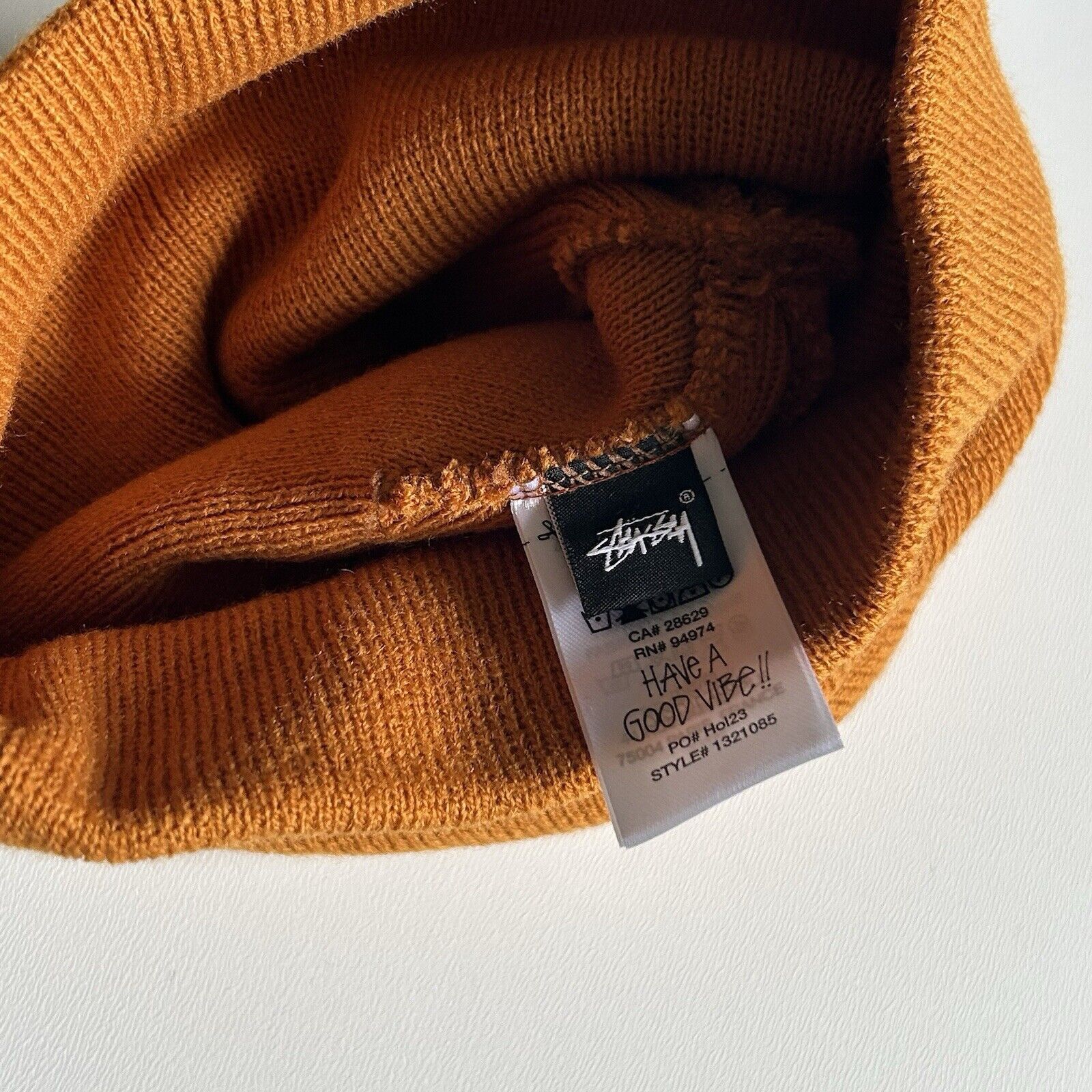 Stussy Stussy Basic Skullcap Beanie Embroidered Logo Hat Ochre Rare Size ONE SIZE - 3 Thumbnail