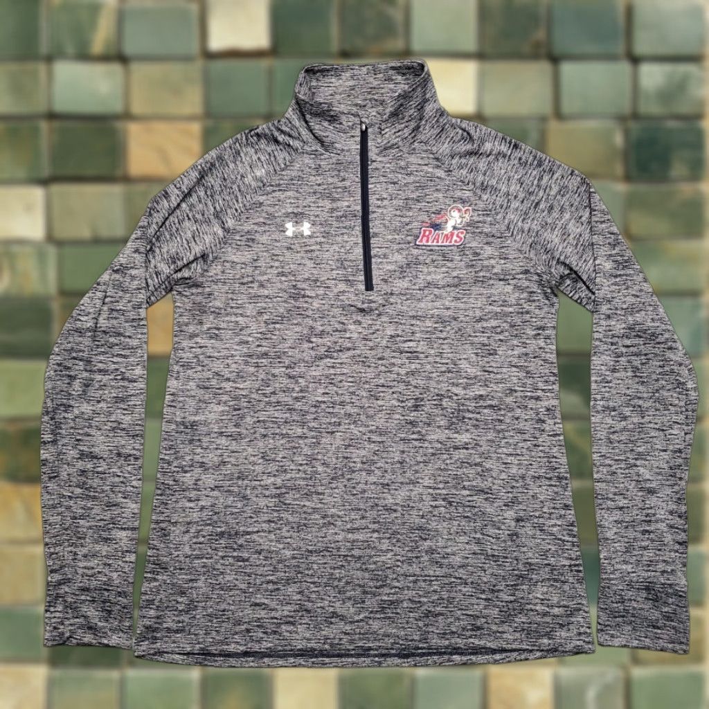 Under Armour Under Armour HeatGear Shirt Womens M Blue Long Sleeve 1/4 Zip Performance Size M / US 6-8 / IT 42-44 - 1 Thumbnail