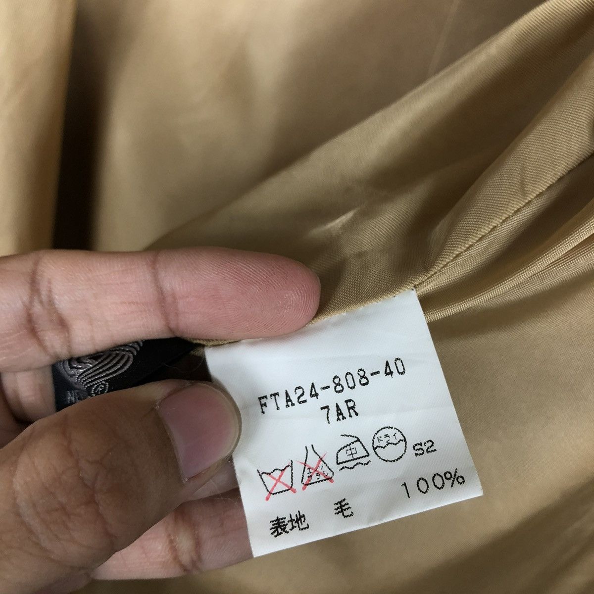 Burberry 🔥VINTAGE LONG WOOL FLY COATS JACKET BURBERRYS HERRINGBONE Size US M / EU 48-50 / 2 - 18 Thumbnail