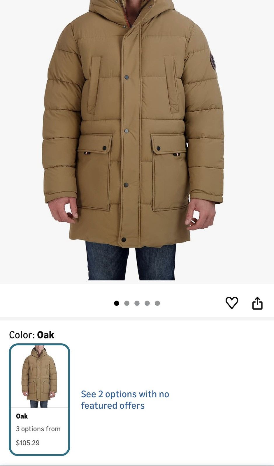 Other Men’s tan water resistant puffer Jacket.mj0128 Size US L / EU 52-54 / 3 - 11 Thumbnail