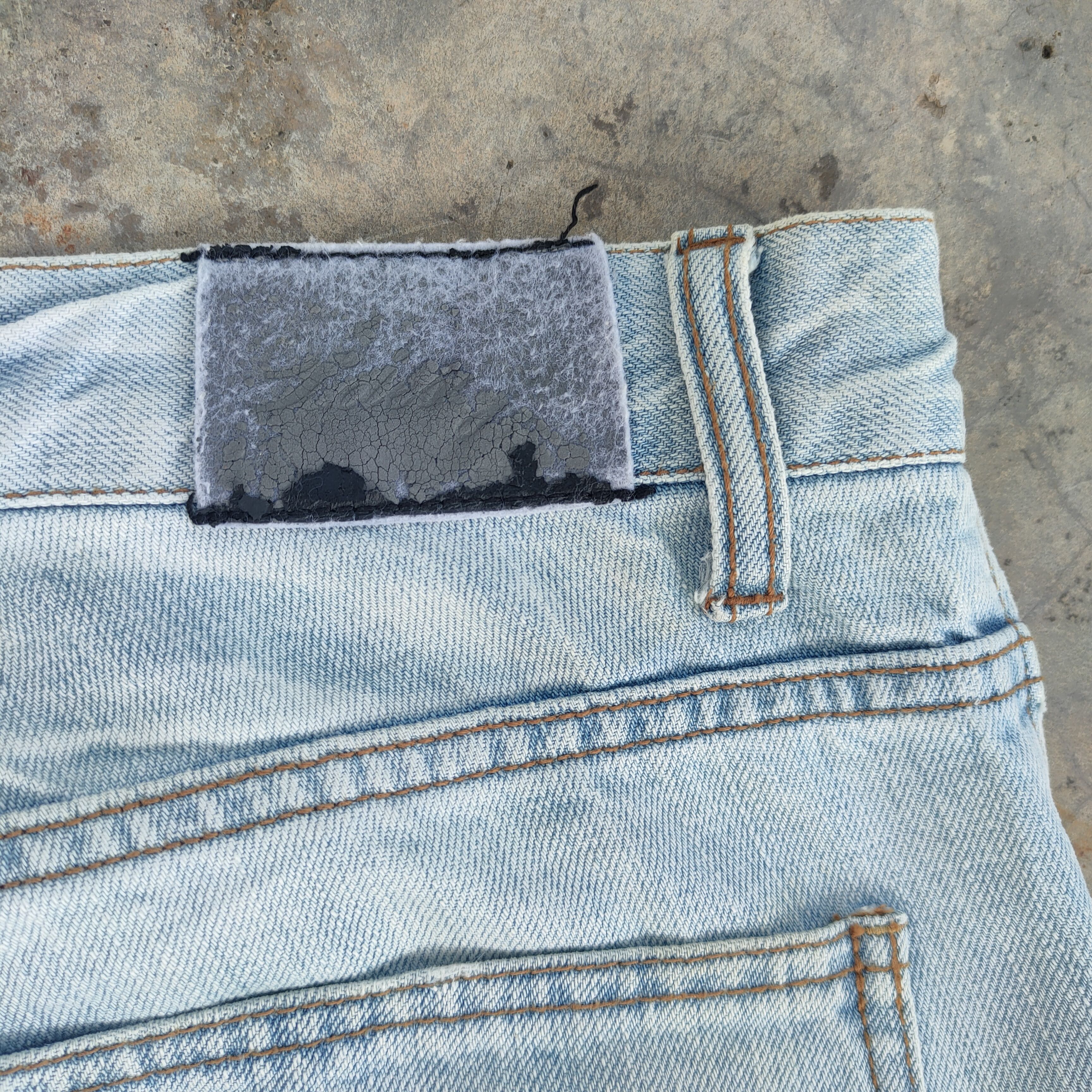 Japanese Brand × Jean × Vintage VINTAGE JAPANESE PAINT LIGHT BLUE JEANS DENIM PANTS Size US 34 / EU 50 - 12 Thumbnail