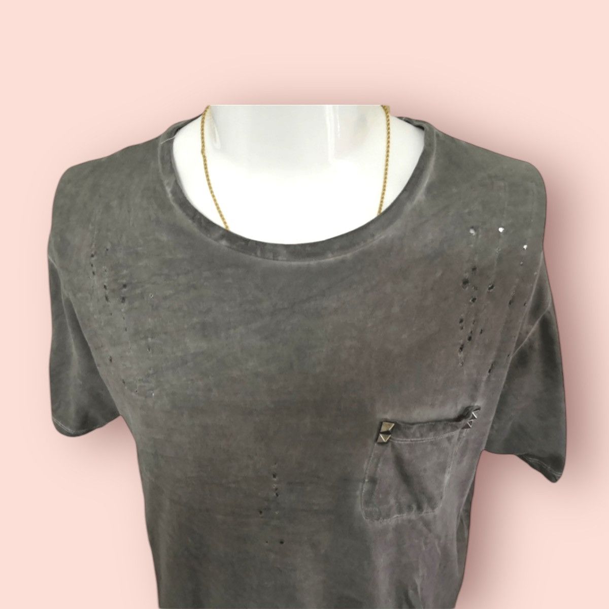Other VINTAGE VALENTINO DISTRESSED STUDDED RAYON SHIRT Size US L / EU 52-54 / 3 - 11 Thumbnail