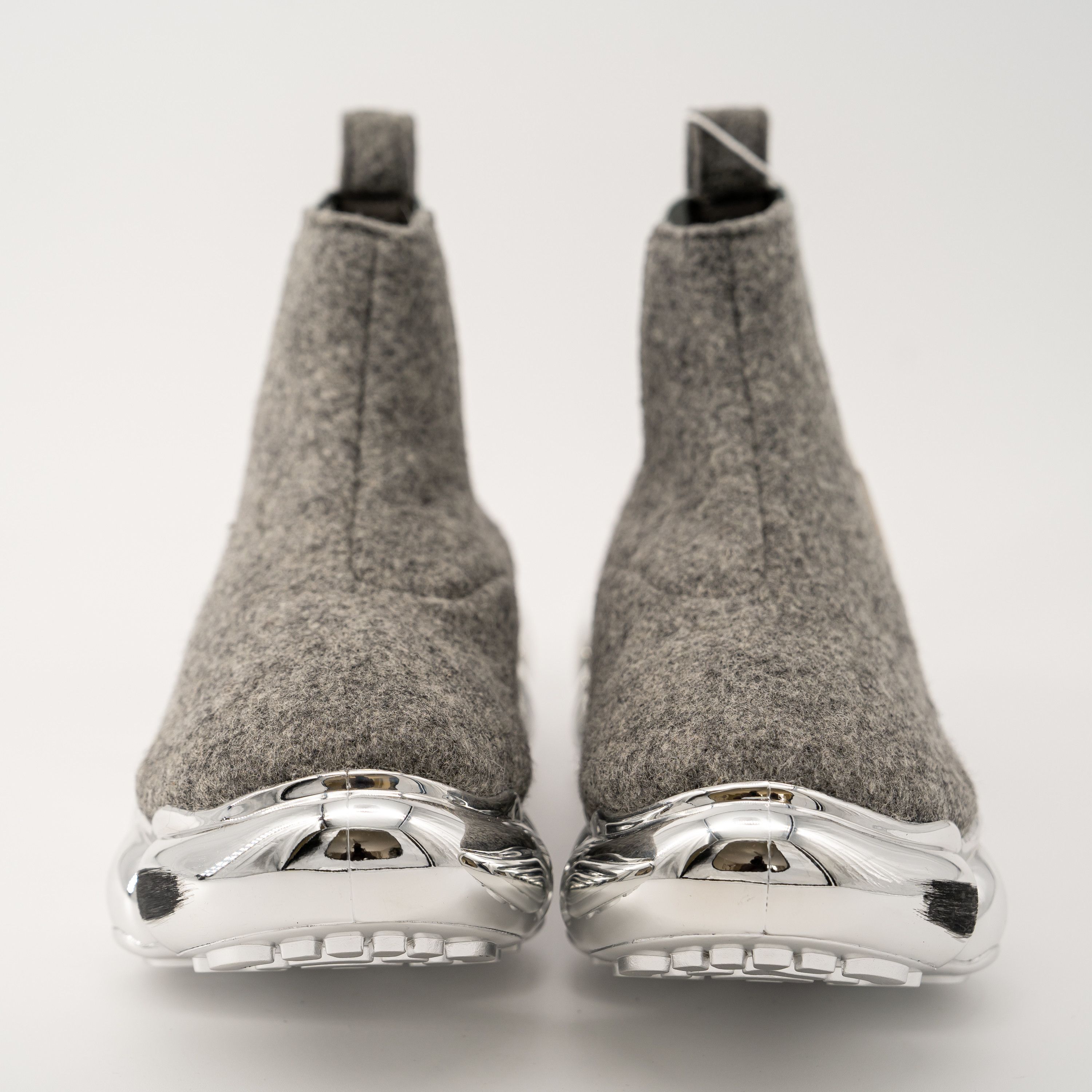 Ground Y 10 / 44 Grounds Jewelry Felt Side Gore Chrome Grey Sneakers Size US 10 / EU 43 - 2 Thumbnail