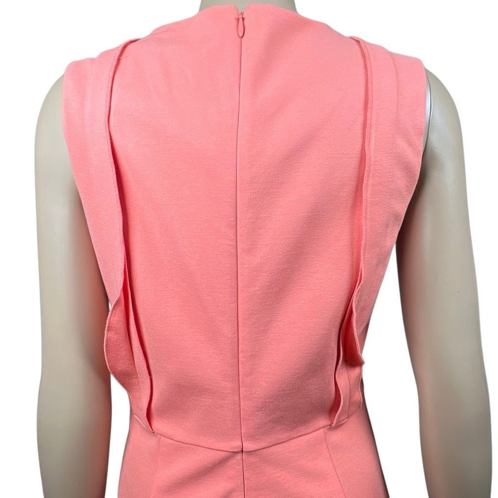 KOBI HALPERIN Kobi Halperin Quinn Dress Coral Rose Pink Sleeveless Draped Size 6 (044) Size M / US 6-8 / IT 42-44 - 9 Thumbnail