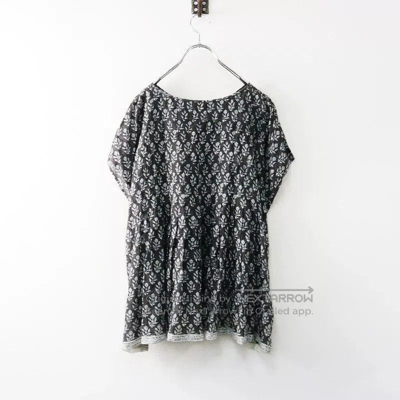 Maison Kitsune Maison de Soil Gray Floral Blouse. Size S / US 4 / IT 40 - 2 Thumbnail
