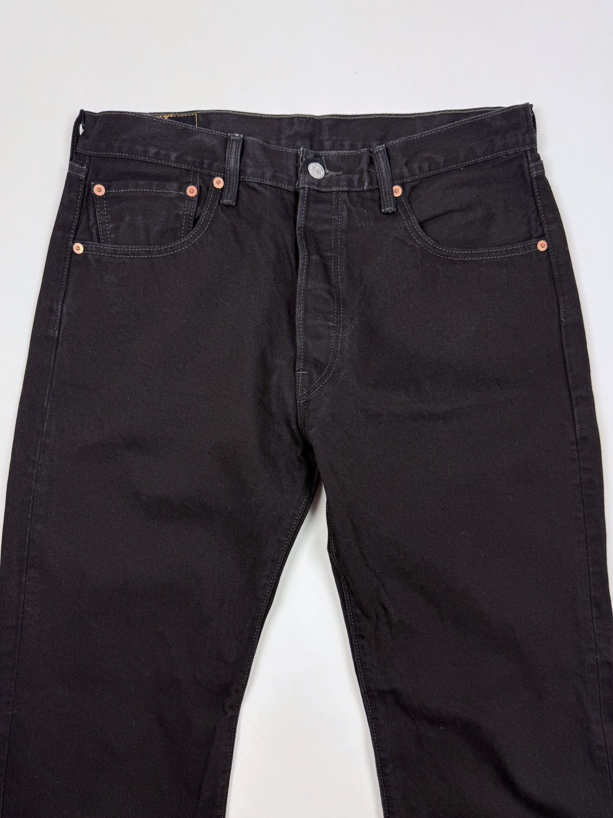 Levi's Levi’s 501 Straight Fit Black Denim Jeans 34X30 Size US 34 / EU 50 - 3 Thumbnail