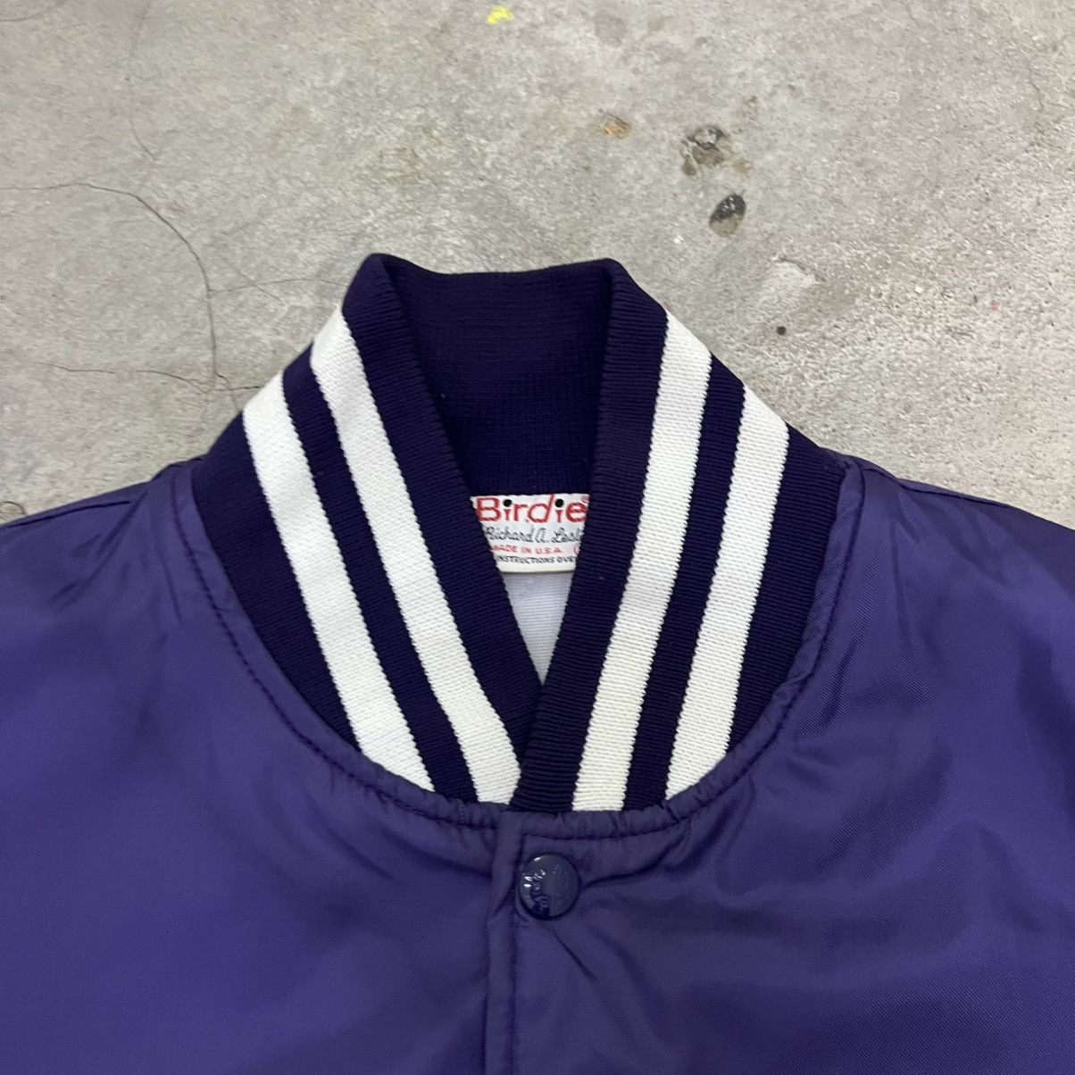 Vintage Vtg Northwestern Satin Bomber Jacket Size US L / EU 52-54 / 3 - 6 Thumbnail