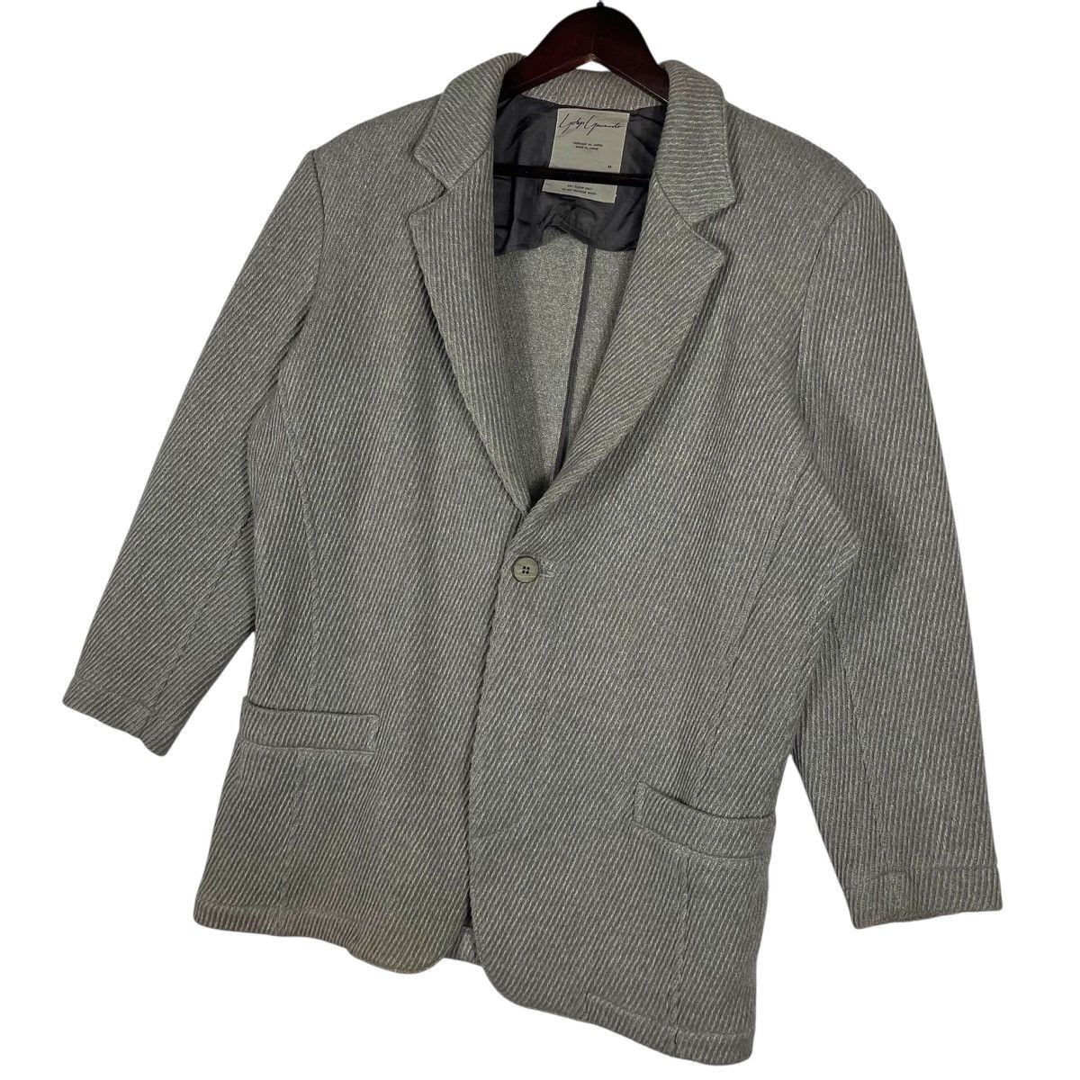 Yohji Yamamoto Vintage Yohji Yamamoto Y's Ribbed Blazer | Archival Japanese Size US M / EU 48-50 / 2 - 2 Thumbnail