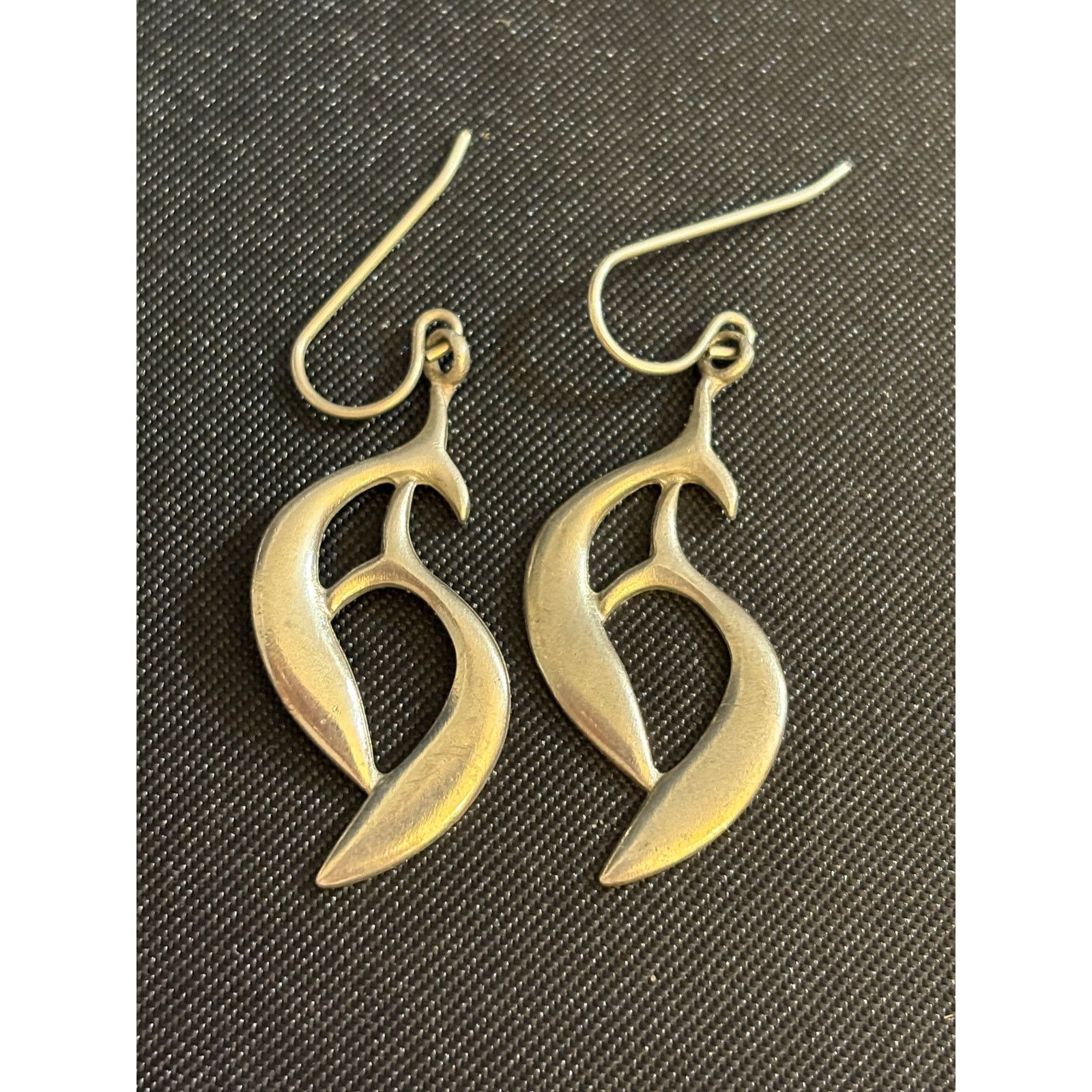 Kenneth Jay Lane Vintage KENNETH Jay Lane Modernist Drop Earrings Signed Size ONE SIZE - 1 Thumbnail