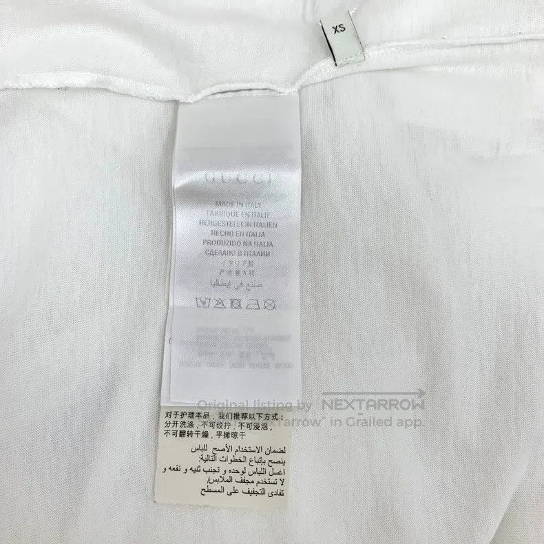 Gucci Gucci White logo letter graffiti printed cotton round-neck Size US XS / EU 42 / 0 - 6 Thumbnail