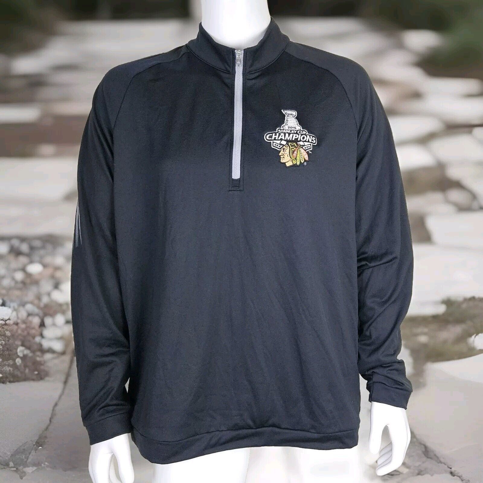 Stanley Cup Champions Chicago Blackhawks Jacket Mens XL Adid