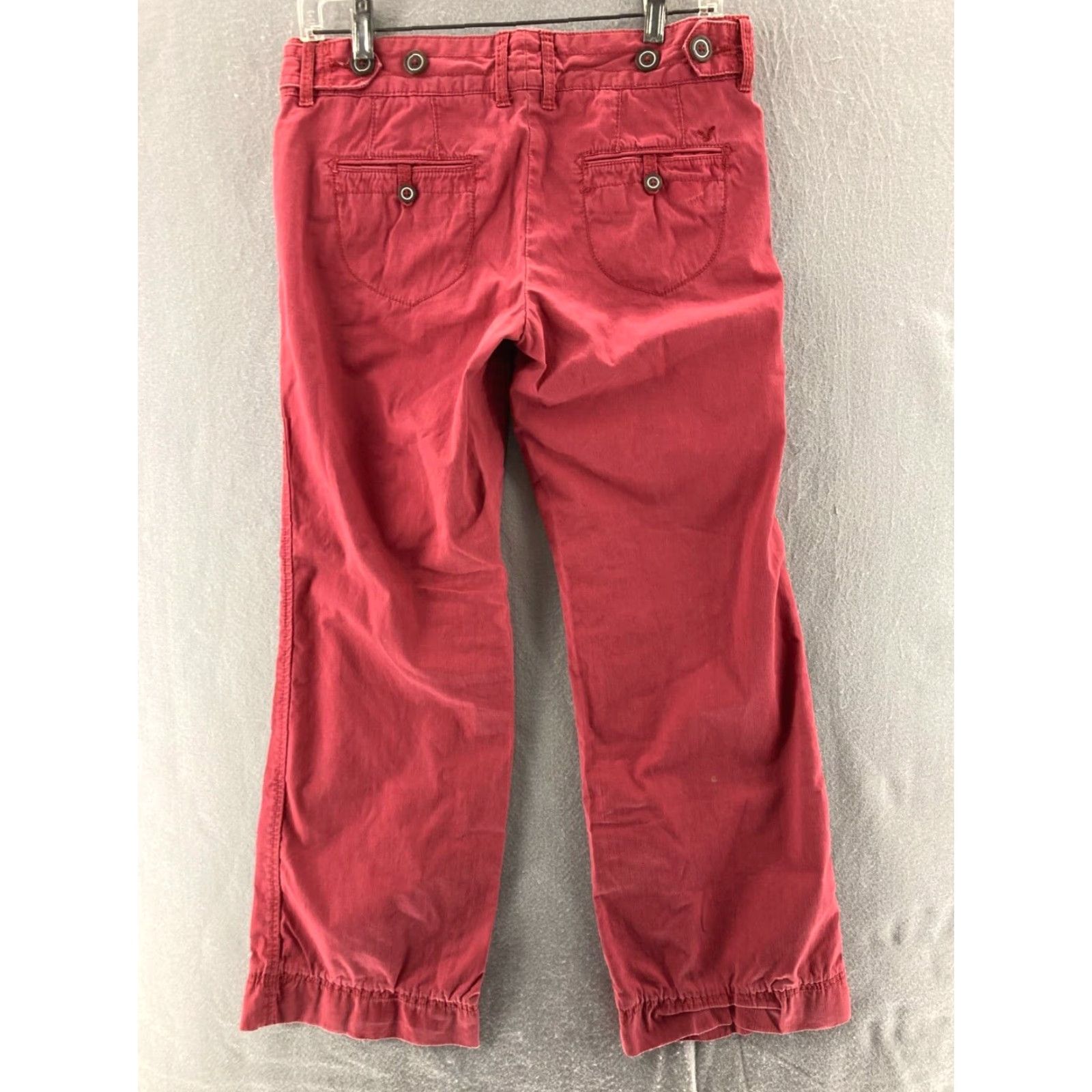 American Eagle Outfitters VINTAGE American Eagle Outfitters Jeans Pants Women's 4 Short Red 90s Y2K Bootcut Size 27" / US 4 / IT 40 - 7 Thumbnail