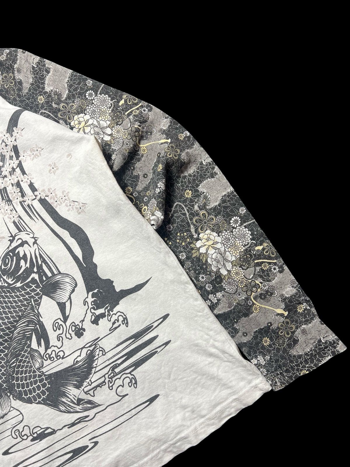 Japanese Brand Sick Japanese Brand Koi Y2k Floral Longsleeve Tshirt Size US L / EU 52-54 / 3 - 2 Thumbnail