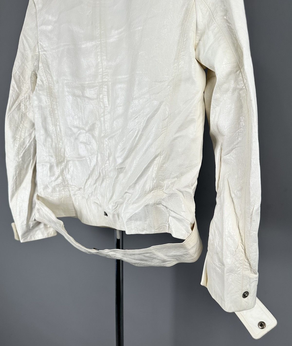 Louis Vuitton Louis Vuitton - Lambskin Leather Biker Jacket - Multi Straps Size XS / US 0-2 / IT 36-38 - 9 Thumbnail
