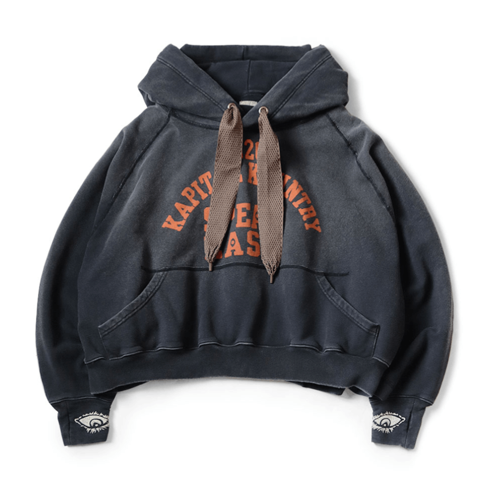 Kapital Lined Devil Hooded Hoodie (SPEAKEASY College pt) Red Size US L / EU 52-54 / 3 - 9 Thumbnail