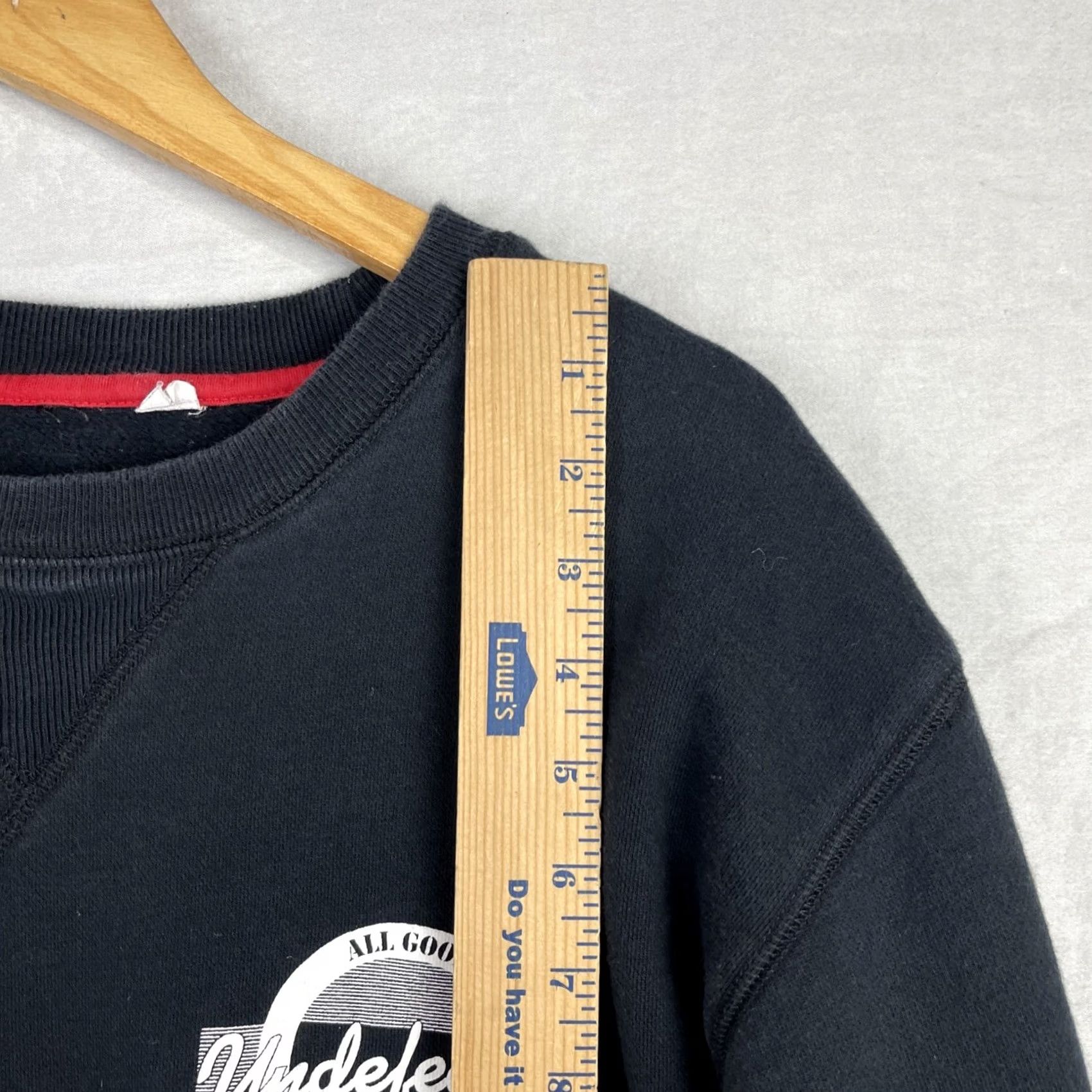 Undefeated Undefeated Sweatshirt Mens XL Black Crew Neck Pullover Logo Graphic Print All Seasons Sportswear Vintage Retro Mens Size US XL / EU 56 / 4 - 5 Thumbnail