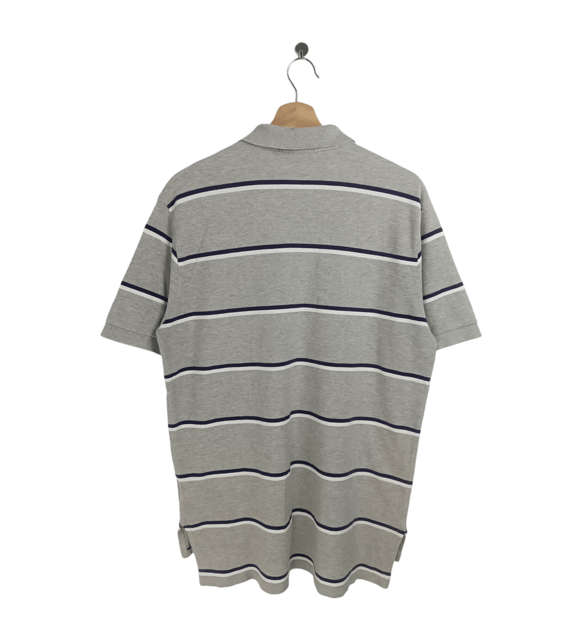 Polo Ralph Lauren VINTAGE POLO RALPH LAUREN STRIPES TEE GRAY VERY RARE Size US L / EU 52-54 / 3 - 2 Thumbnail