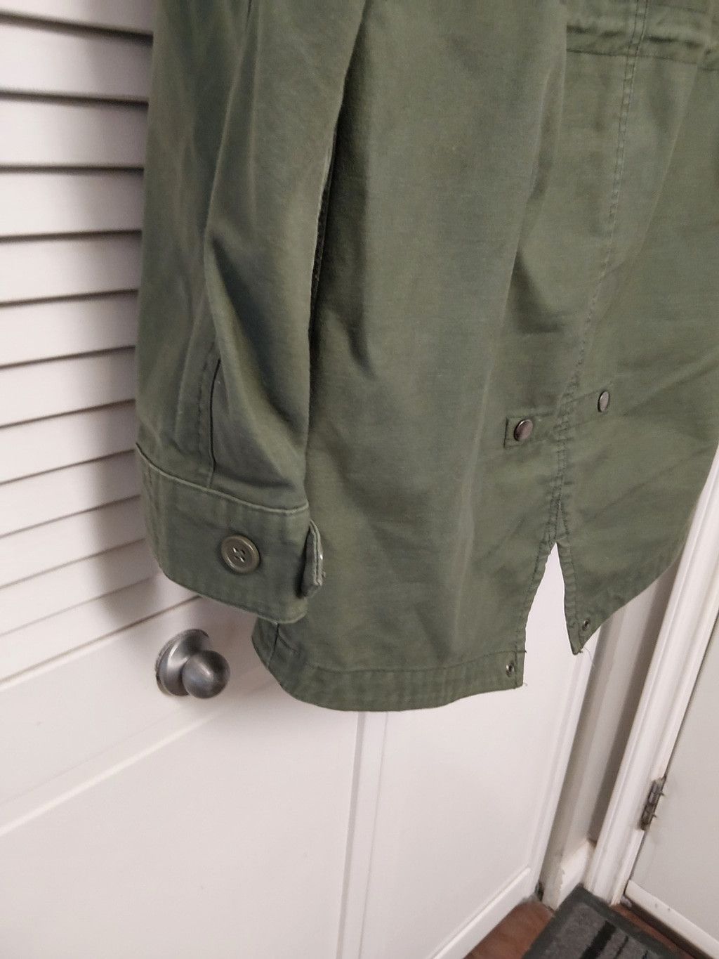 Alpha Industries Alpha Industries Hooded M-65 Olive Green Jacket with Navy a Size US XXS / EU 40 - 8 Thumbnail