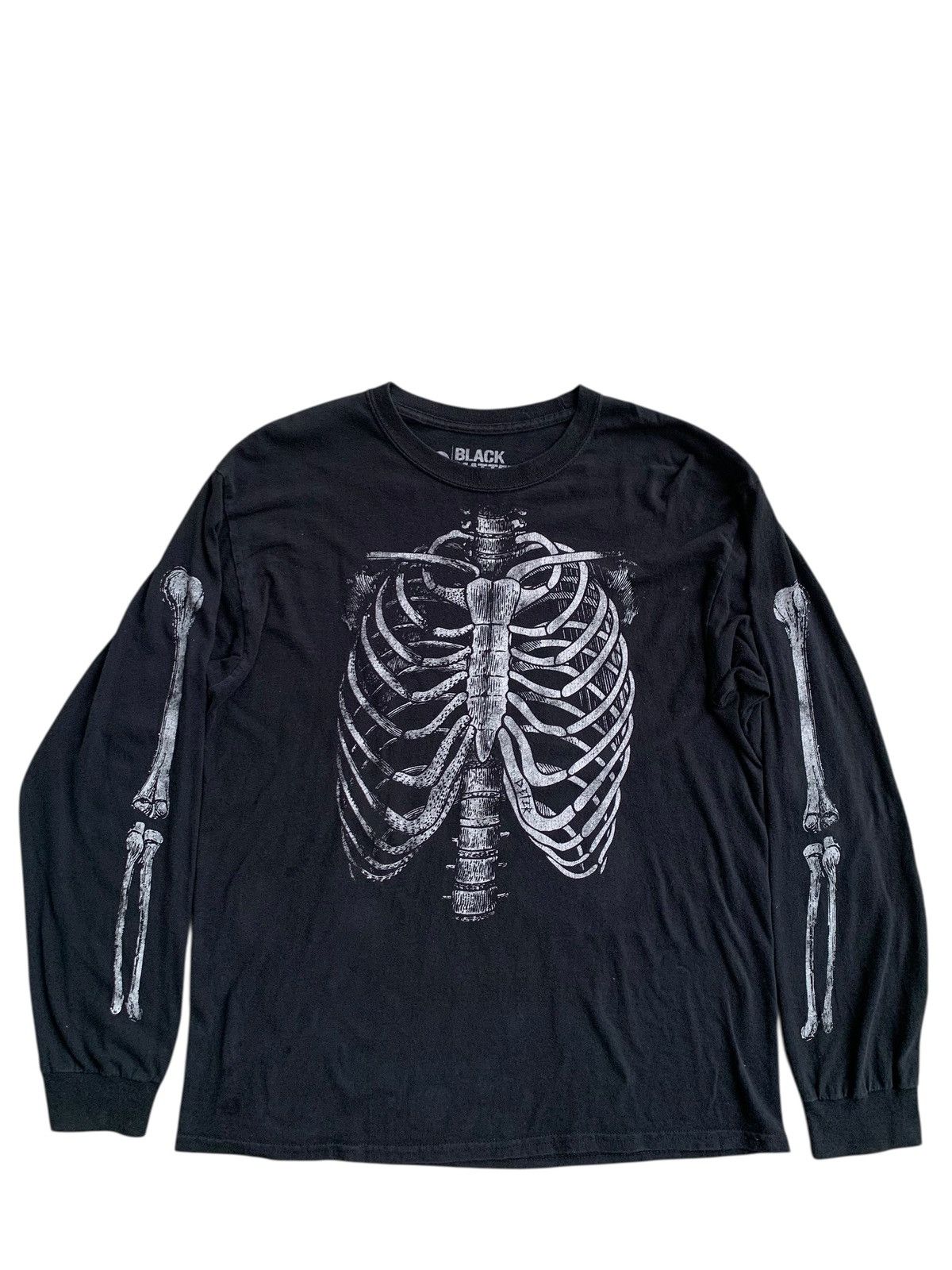 Japanese Brand Black Matter Skeleton Long Sleeve Vintage By Honduras Size US L / EU 52-54 / 3 - 3 Thumbnail