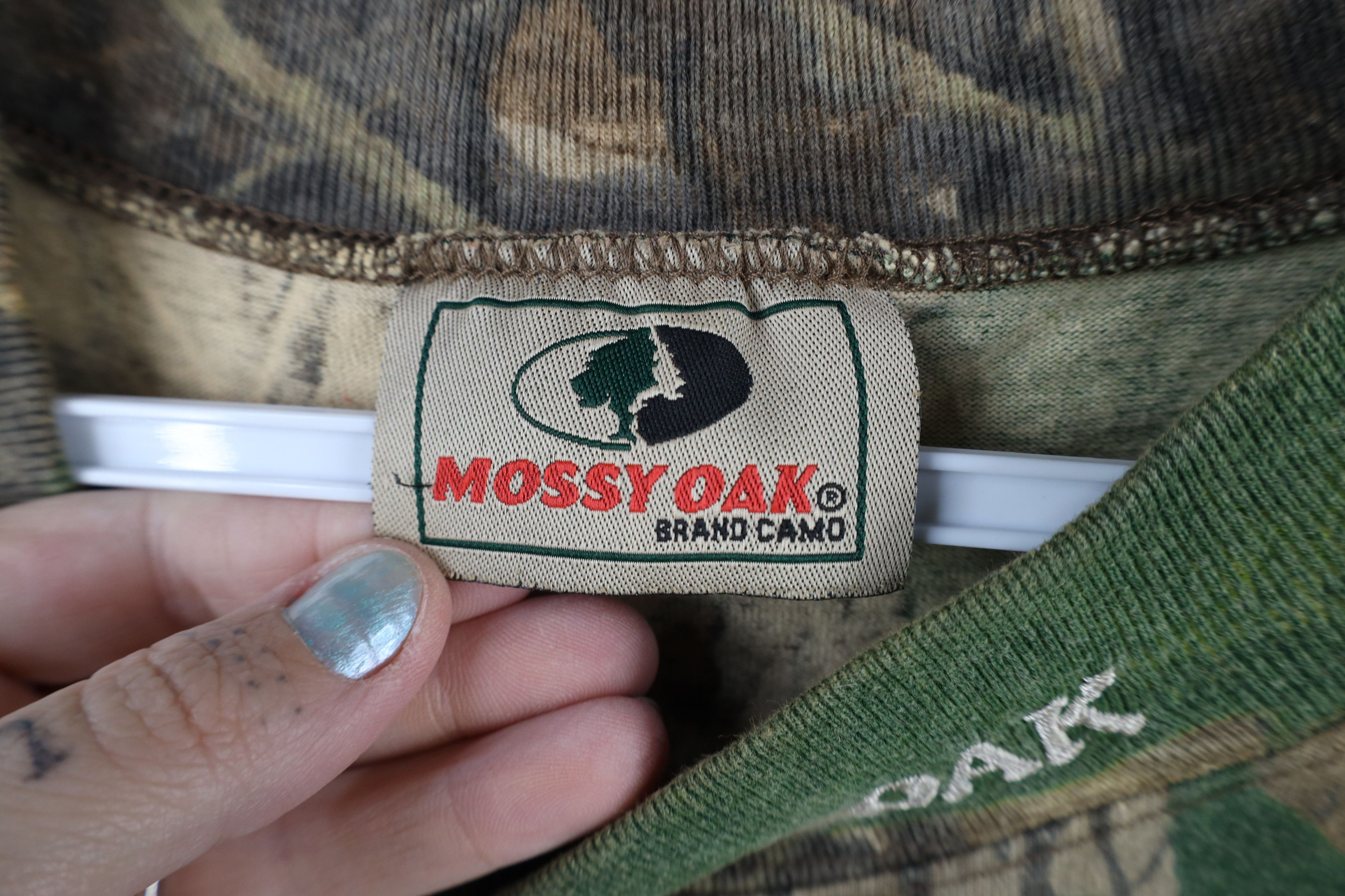 Mossy Oaks × Vintage Vintage 90s Mossy Oak Camouflage Neck Long Sleeve T-Shirt Size US M / EU 48-50 / 2 - 5 Thumbnail