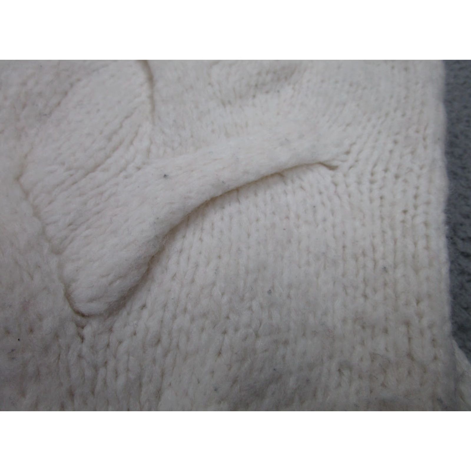 Madewell Madewell Sweater Womens Small White Turtleneck Chunky Cable Knit Pullover Size S / US 4 / IT 40 - 5 Thumbnail