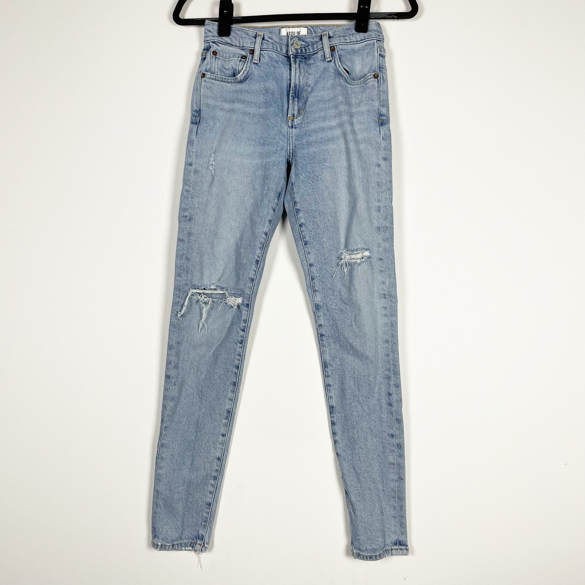 Agolde Agolde Sophie Mid Rise Ankle Skinny Jeans With Size 25" / US 0 / IT 36 - 1 Thumbnail