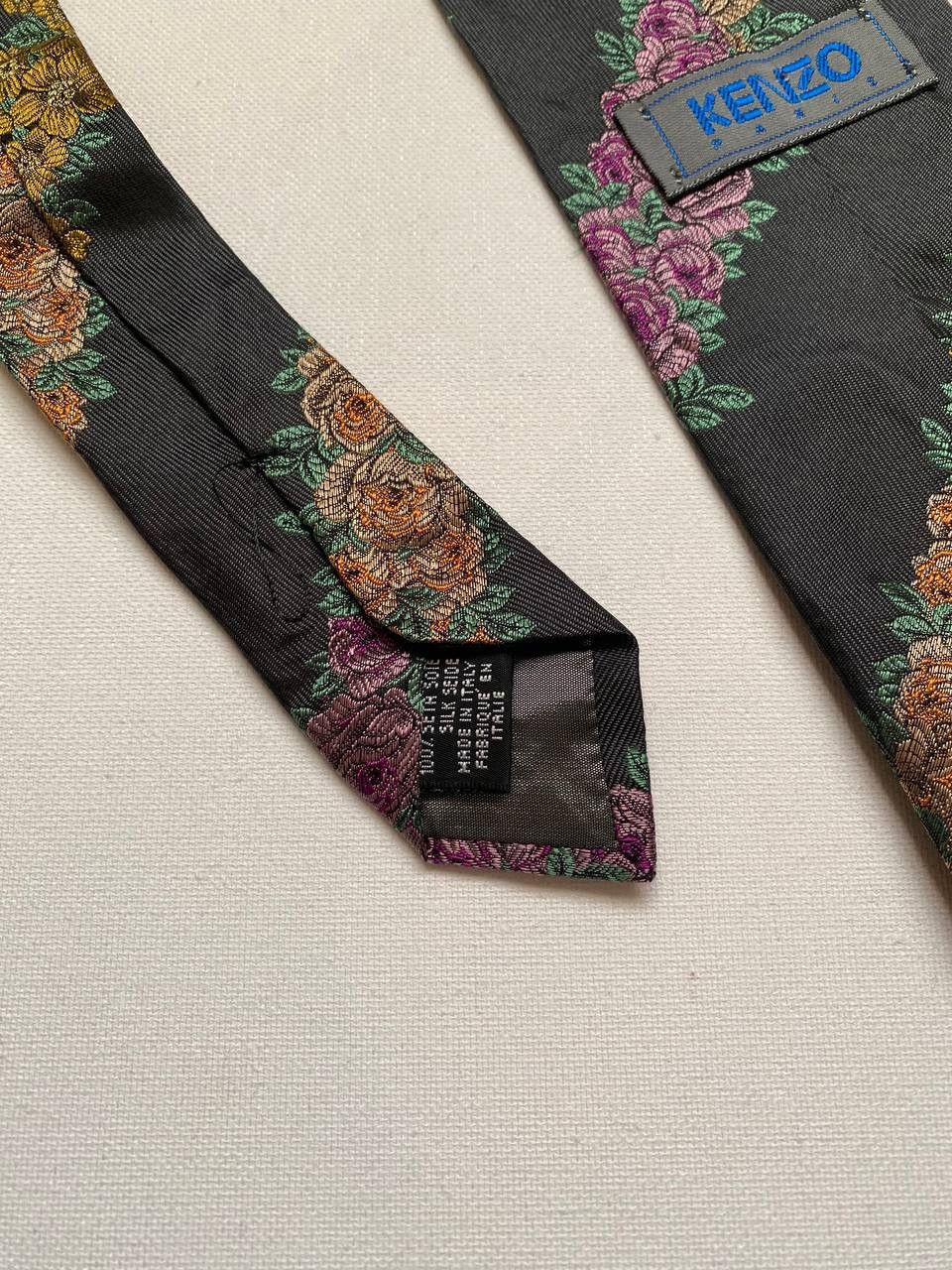 Kenzo Kenzo Cravatte Silk Tie Casual Design Luxury Size ONE SIZE - 4 Thumbnail