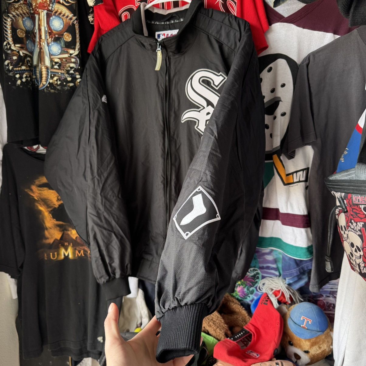 MLB × Majestic × Vintage Chicago White Sox Majestic Vintage MLB Jacket Track Dugout Size US XL / EU 56 / 4 - 2 Thumbnail