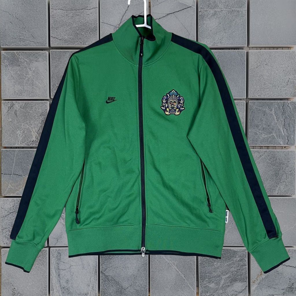 Nike Track Jacket M Green South Africa Soccer Full Zip Embroidered Logo Mens, Men's
