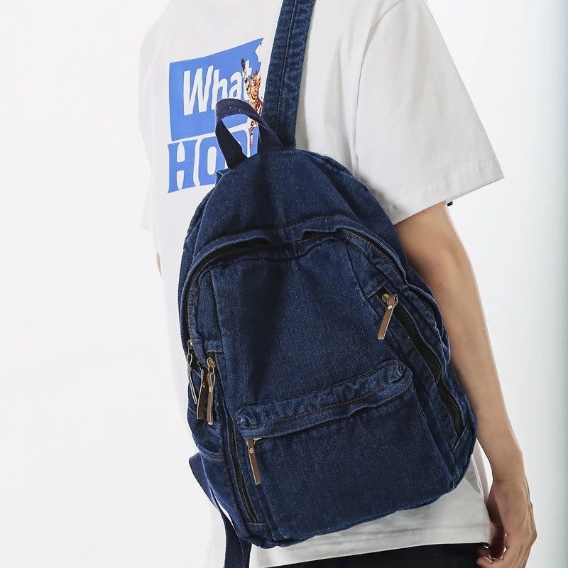 Japanese Brand Denim Backpack Size ONE SIZE - 3 Thumbnail
